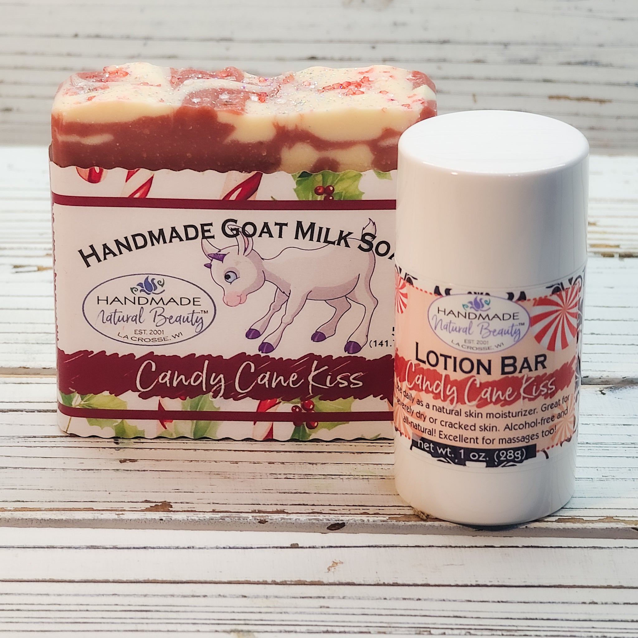 Candy Cane Soap/Lotion Bar Gift