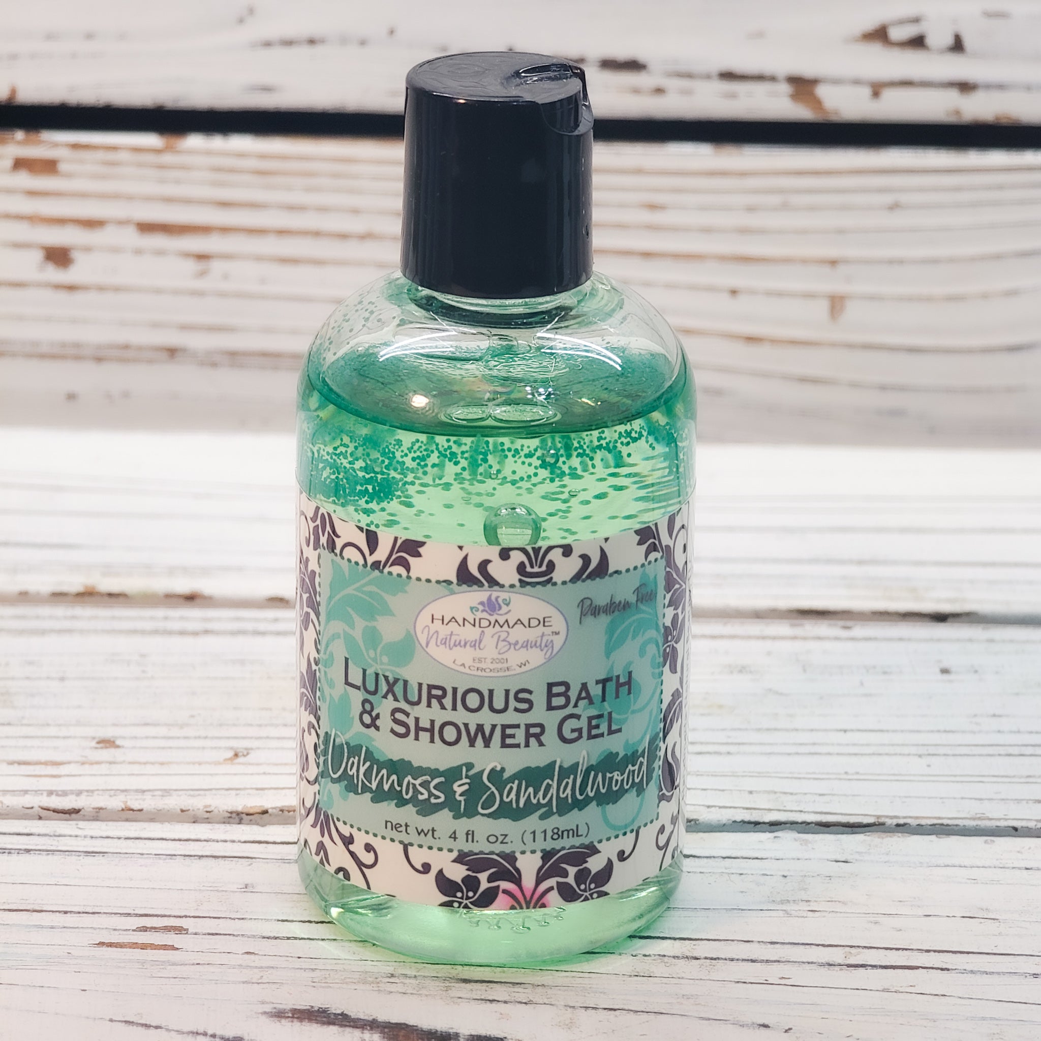 Paraben Free Luxurious Bath & Shower Gel | Oakmoss & Sandalwood