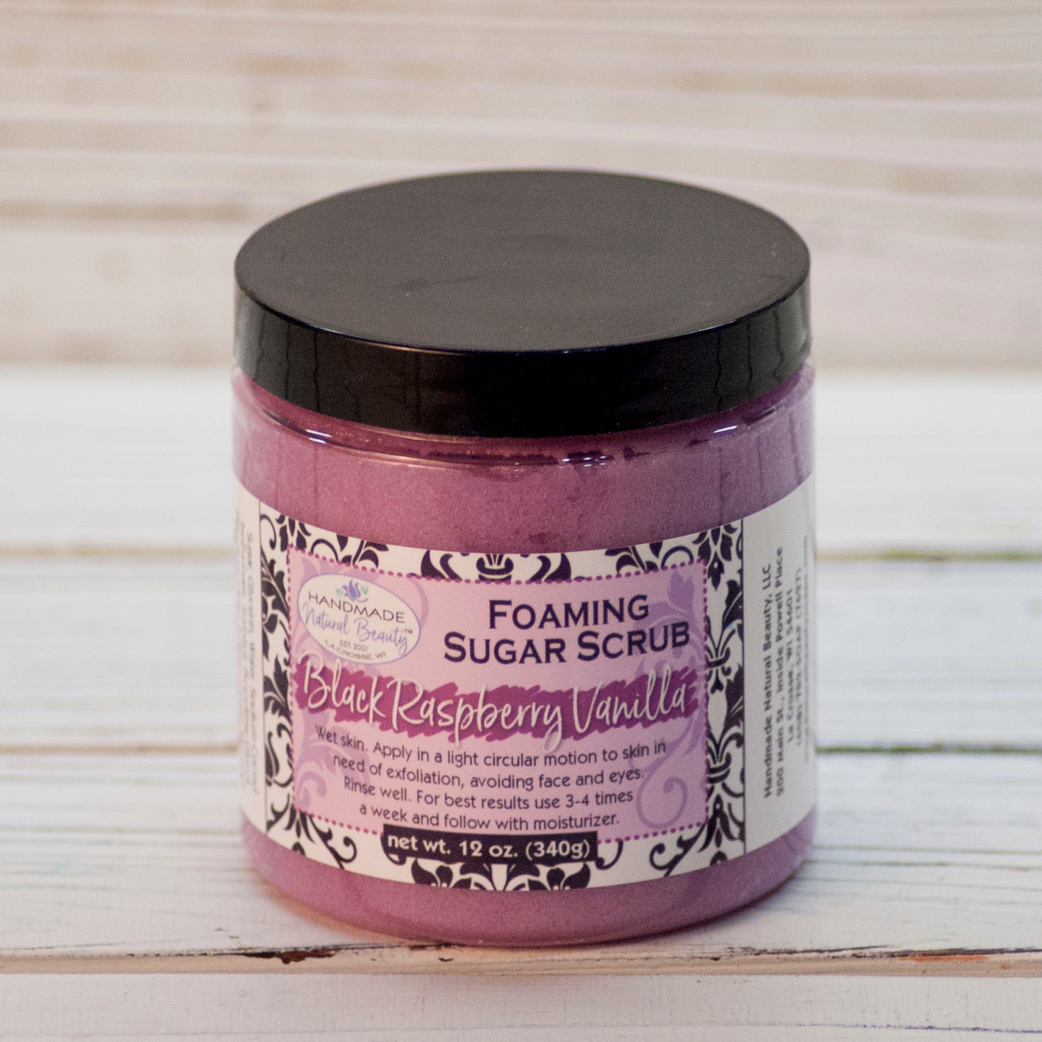 Foaming Sugar Scrub | Black Raspberry Vanilla