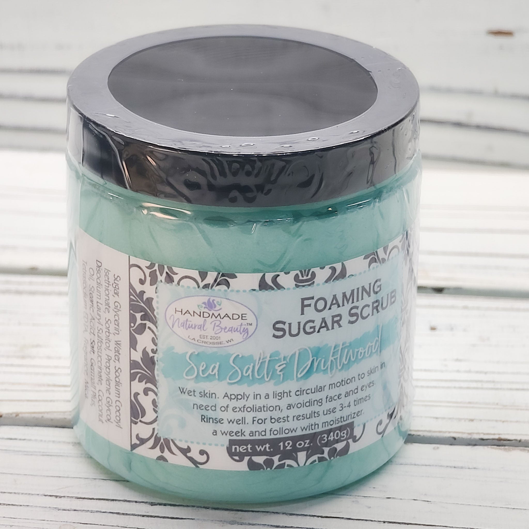 Foaming Sugar Scrub | Sea Salt & Driftwood