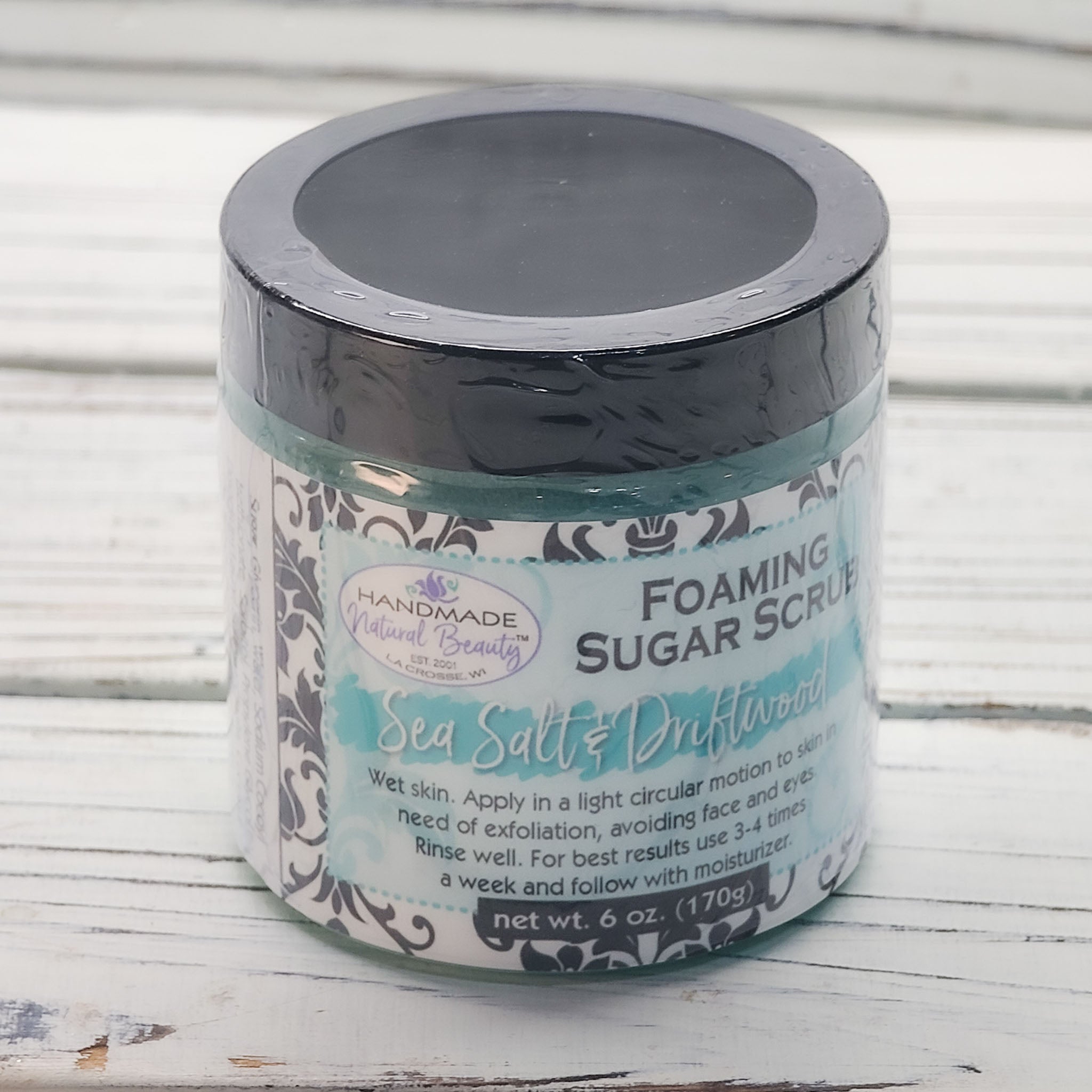 Foaming Sugar Scrub | Sea Salt & Driftwood