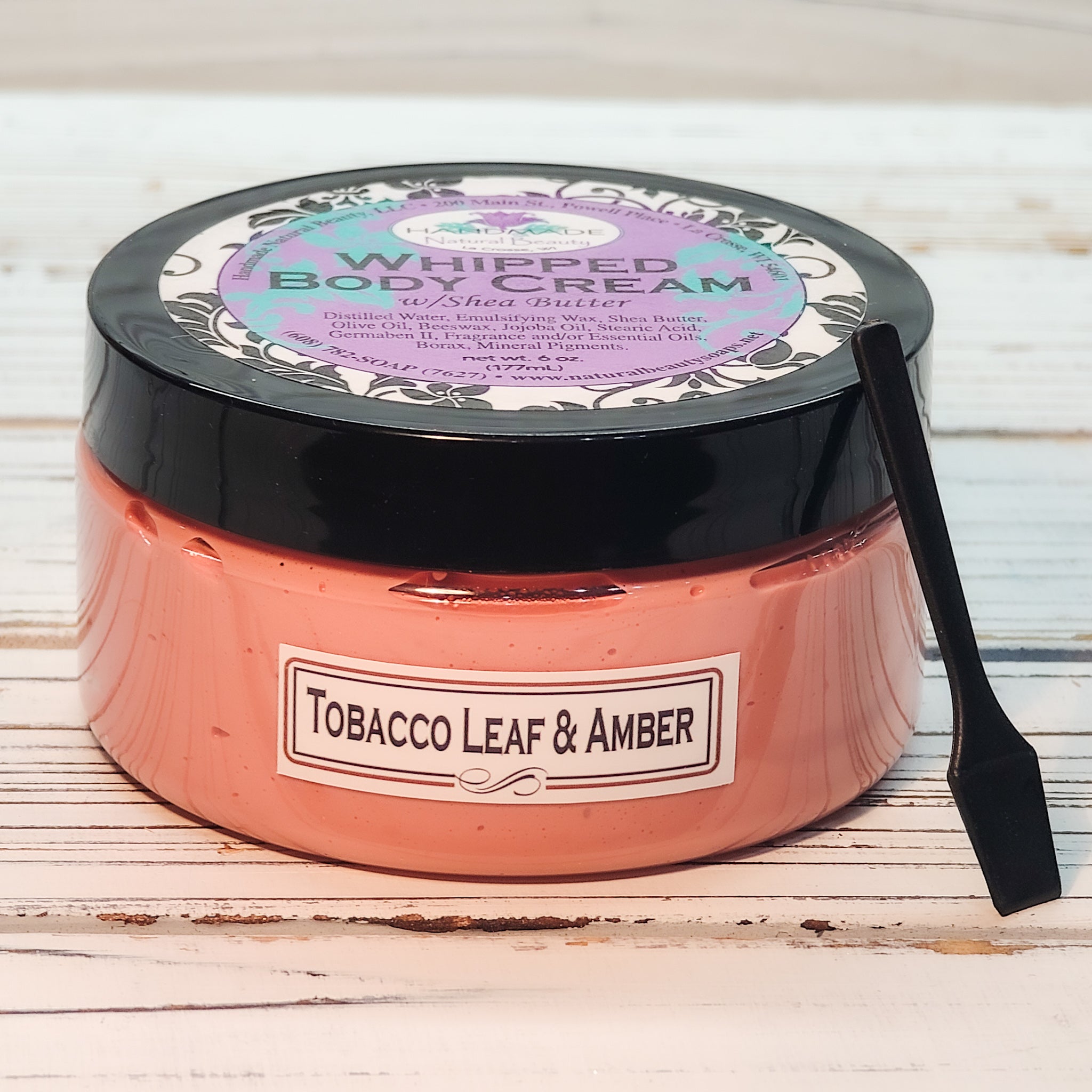 Shea Butter Whipped Body Cream | Tobacco Leaf & Amber