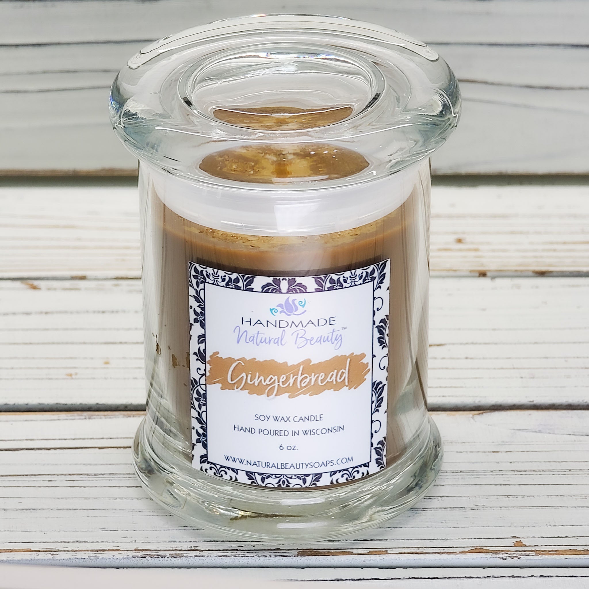 8 Oz in Glass Mason Jar Pure Soy Candle W Lid 